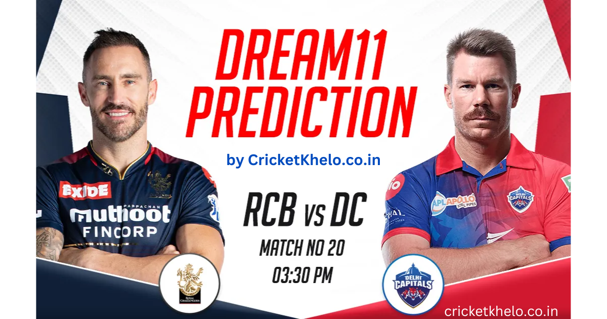 RCB vs DC Dream11 Winning team prediction today