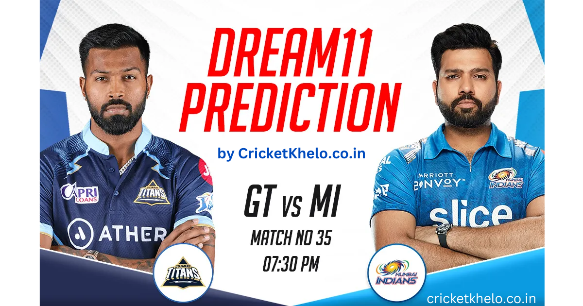 GT vs MI Dream11 Winning Team Prediction Today