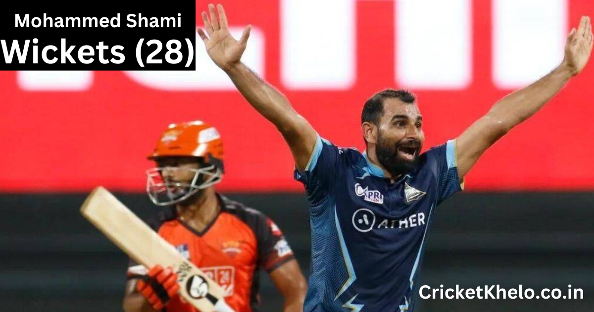 Indian Premier League Purple Cap Winner 2023 Mohammed Shami