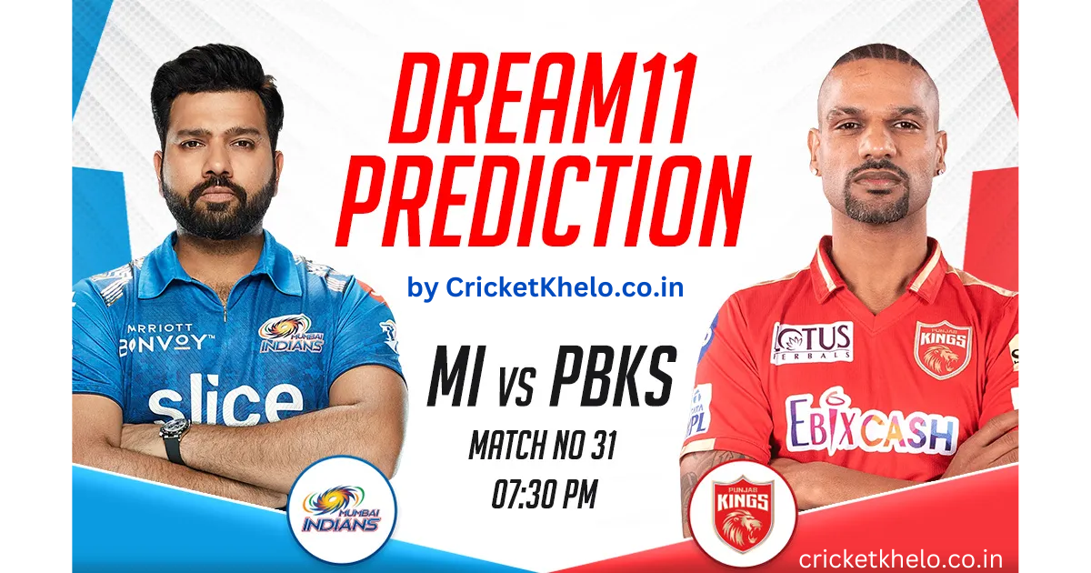MI vs PBKS Dream11 Winning Team Prediction Today