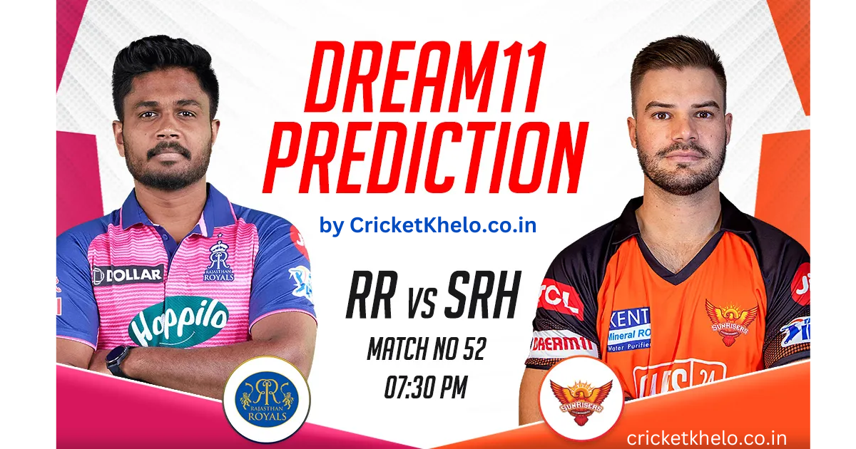 RR vs SRH Dream11 Winning Team Prediction Today